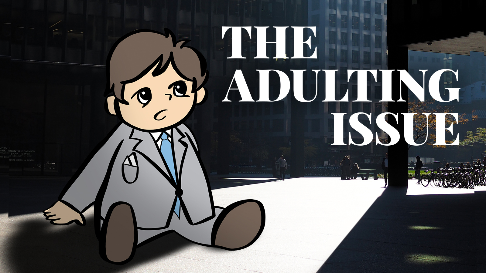 baby in work clothes